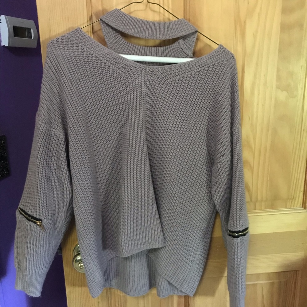 Zaful Purple Sweater
